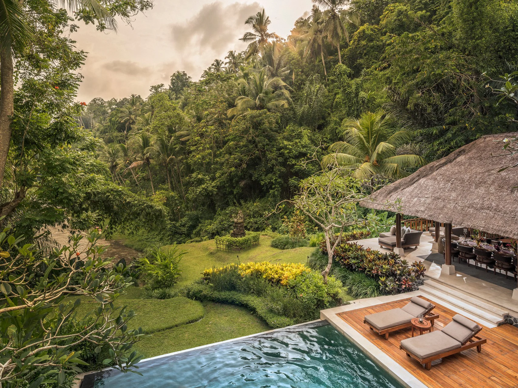 Villa Aerial Photo in Four Seasons Resort Bali at Sayan