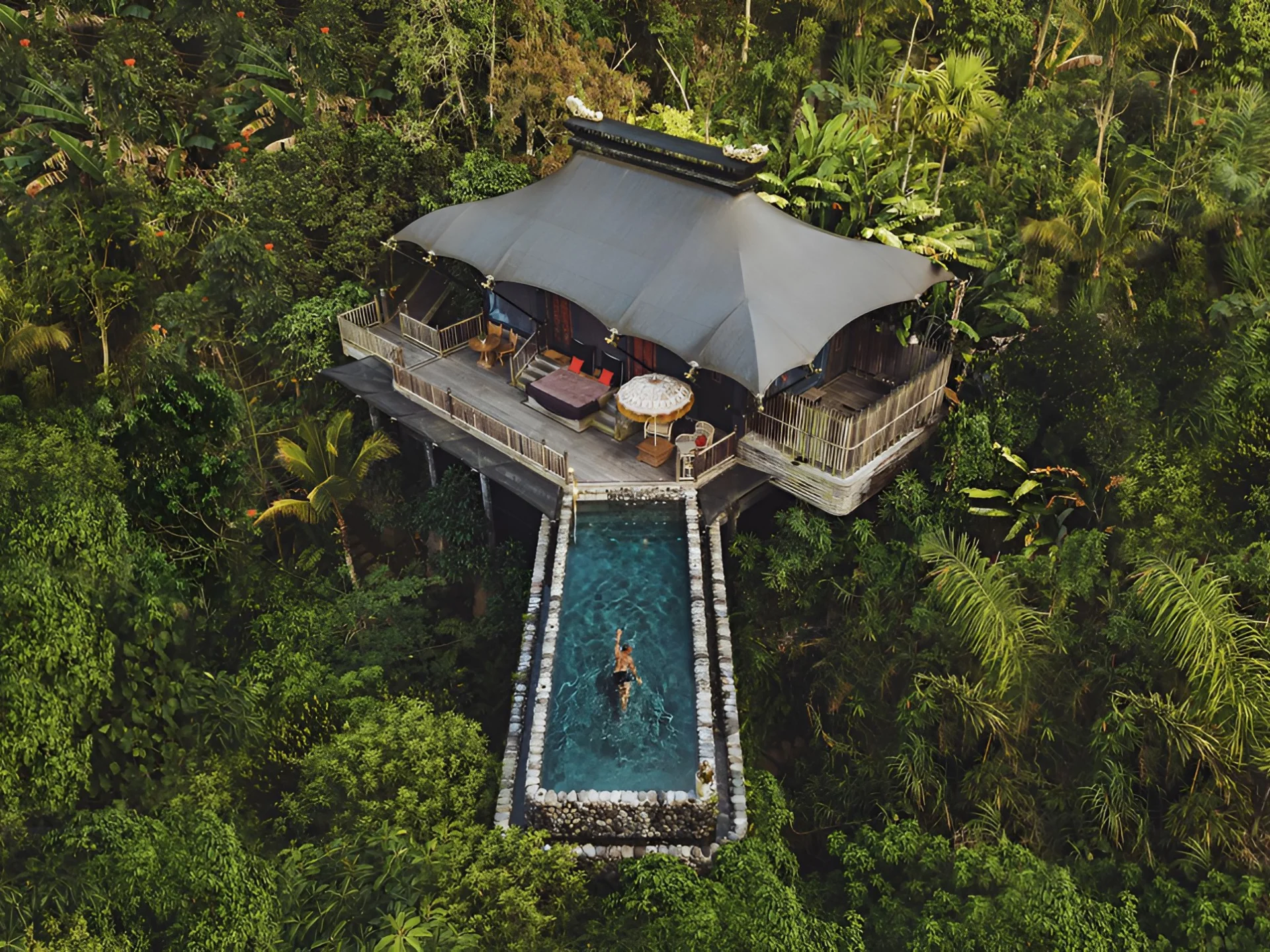 Capella Ubud aerial photo