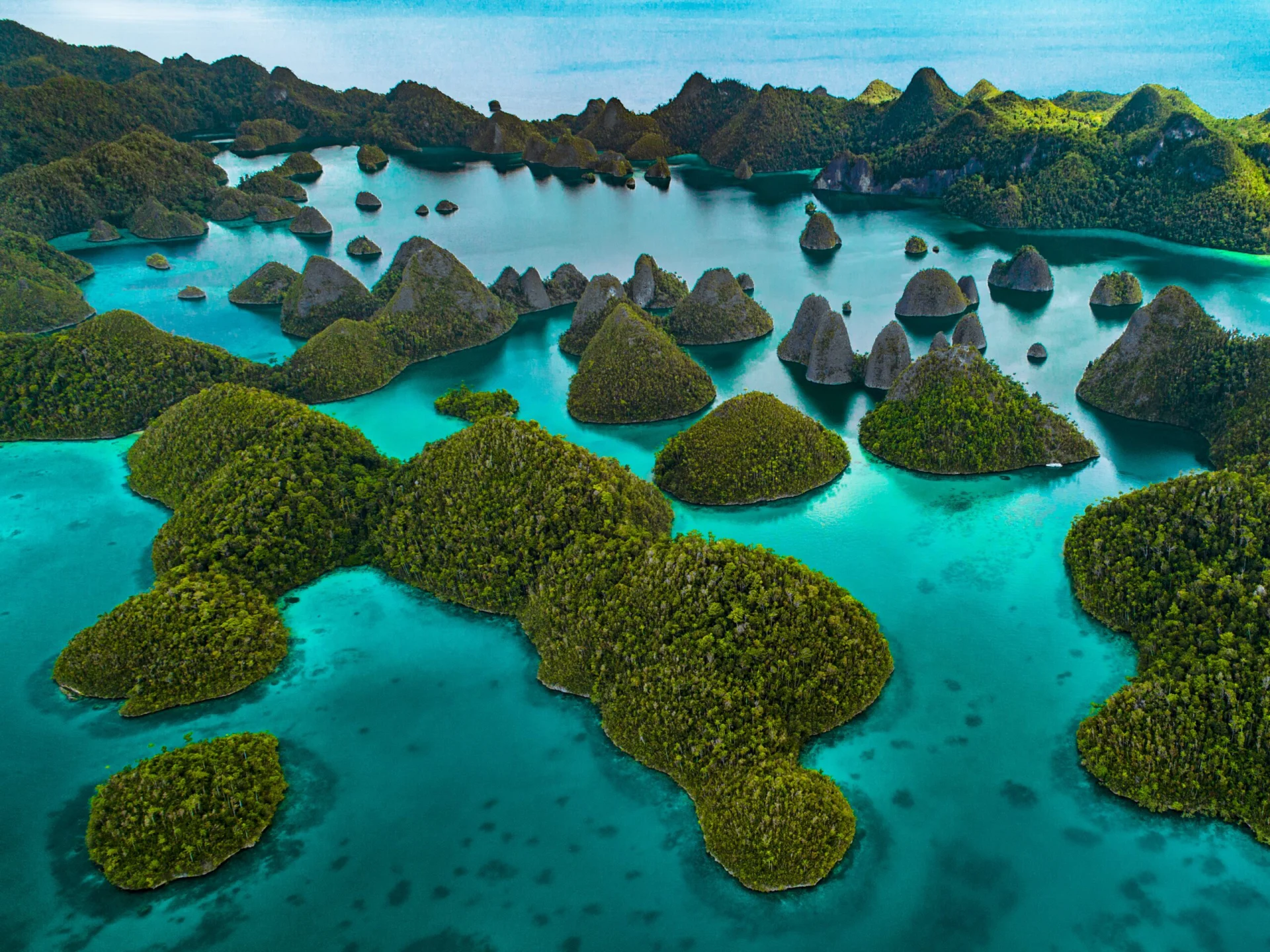 Raja Ampat aerial photo